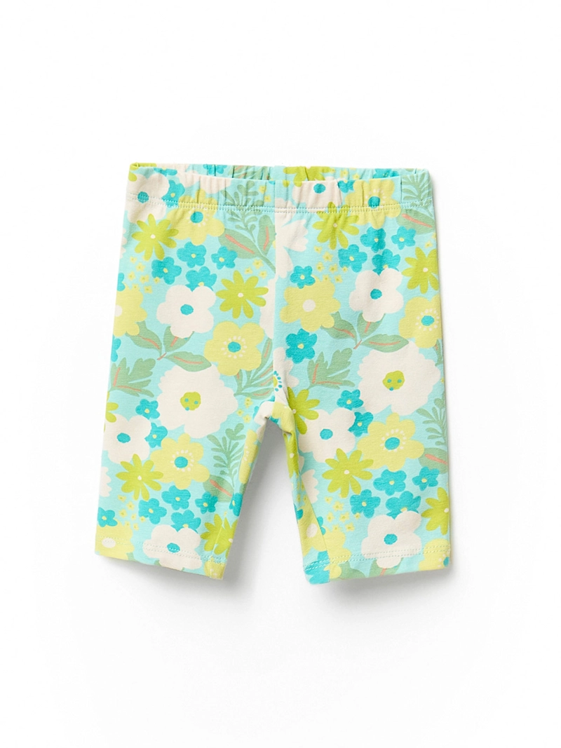 CONJUNTO BEBÉ NIÑA SFERA POLERA VOLANTES Y LEGGINS ESTAMPADO FLORES - 3