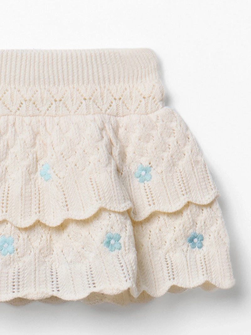 FALDA PANTALÓN BEBÉ NIÑA SFERA DETALLE BORDADOS - 2