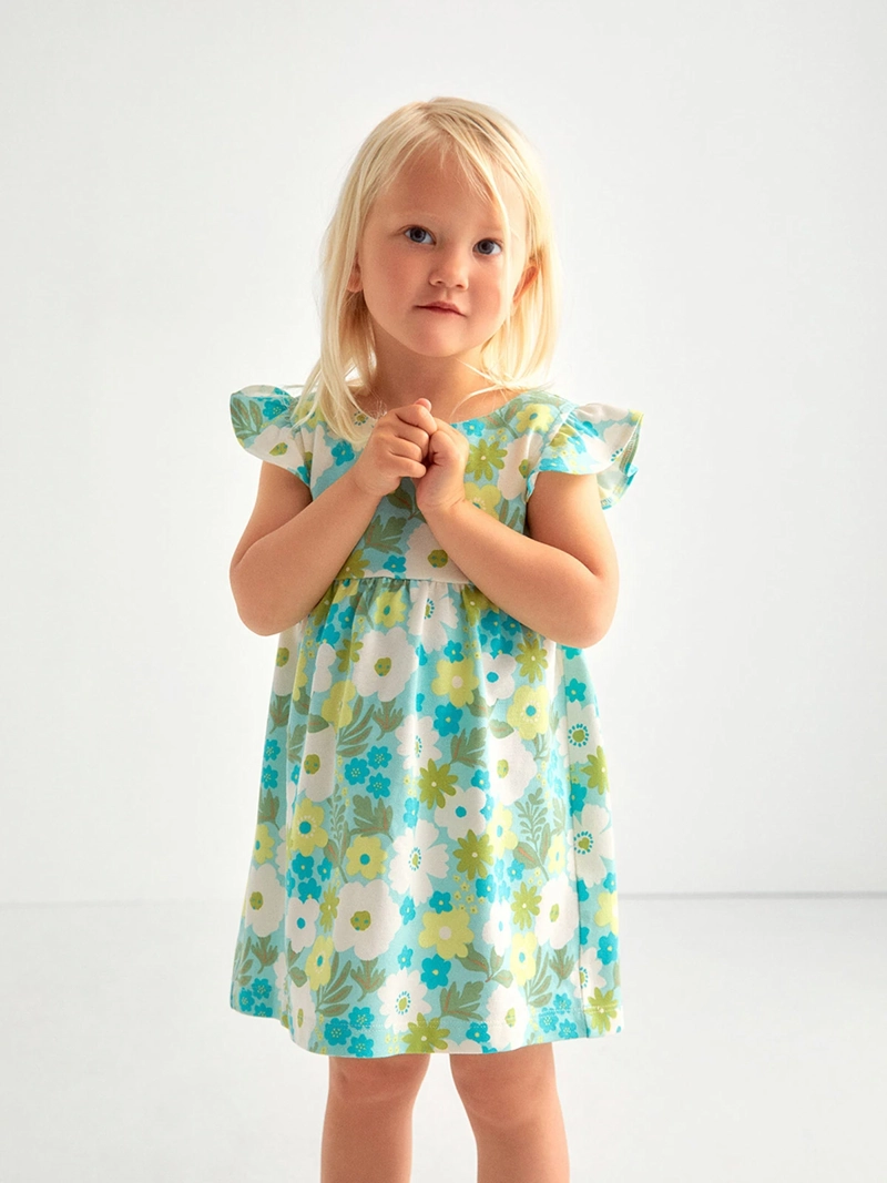 VESTIDO BEBÉ NIÑA SFERA ESTAMPADO TEJIDO PIQUÉ ALGODÓN - 2