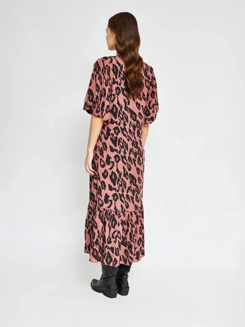 VESTIDO MUJER BARBADOS LARGO BOTONES PRINT - 3