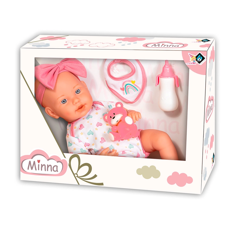 MUÑECA HARVEST BABERO BIBERÓN 42 CM - 2