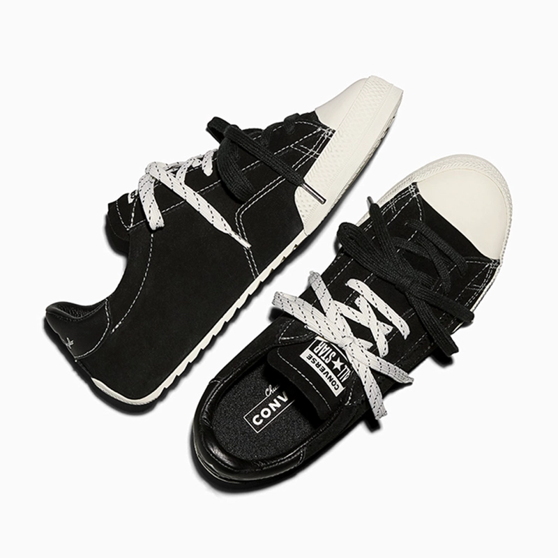 ZAPATILLAS MUJER CONVERSE URBANAS NEGRO CHUCK TAYLOR LO CUERO - 6