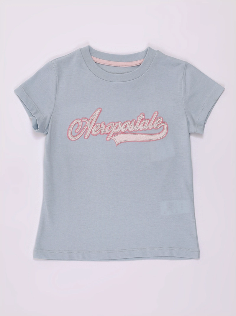 POLERA NIÑA AEROPOSTALE MANGA CORTA APLICACIÓN - 1