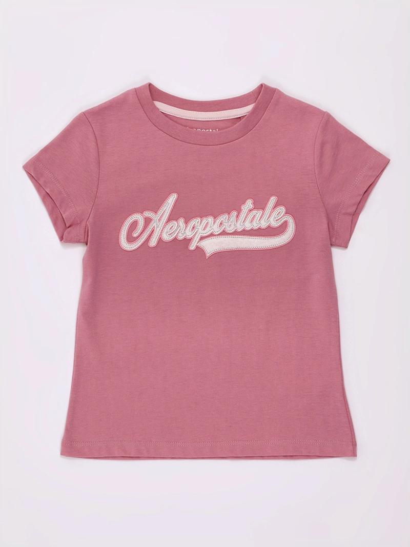 POLERA NIÑA AEROPOSTALE MANGA CORTA APLICACIÓN