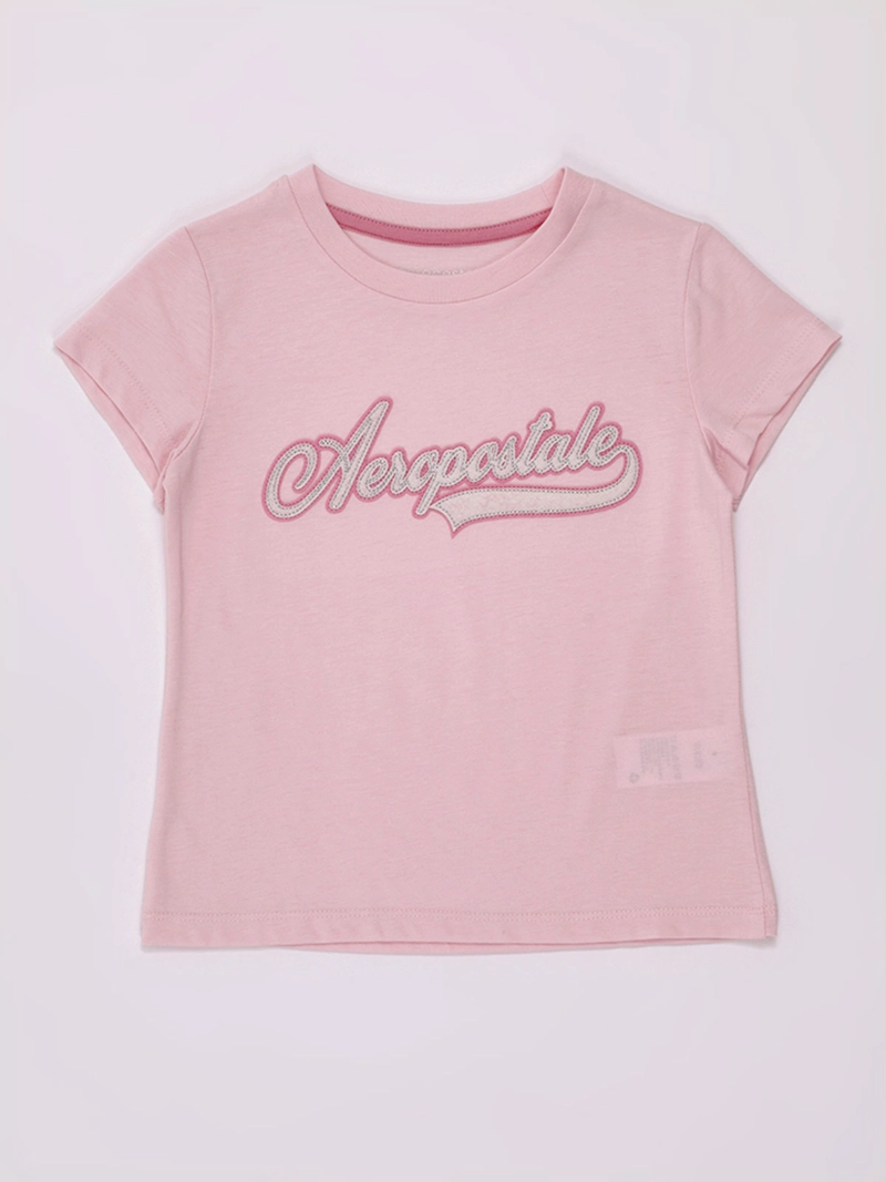 POLERA NIÑA AEROPOSTALE MANGA CORTA APLICACIÓN - 1
