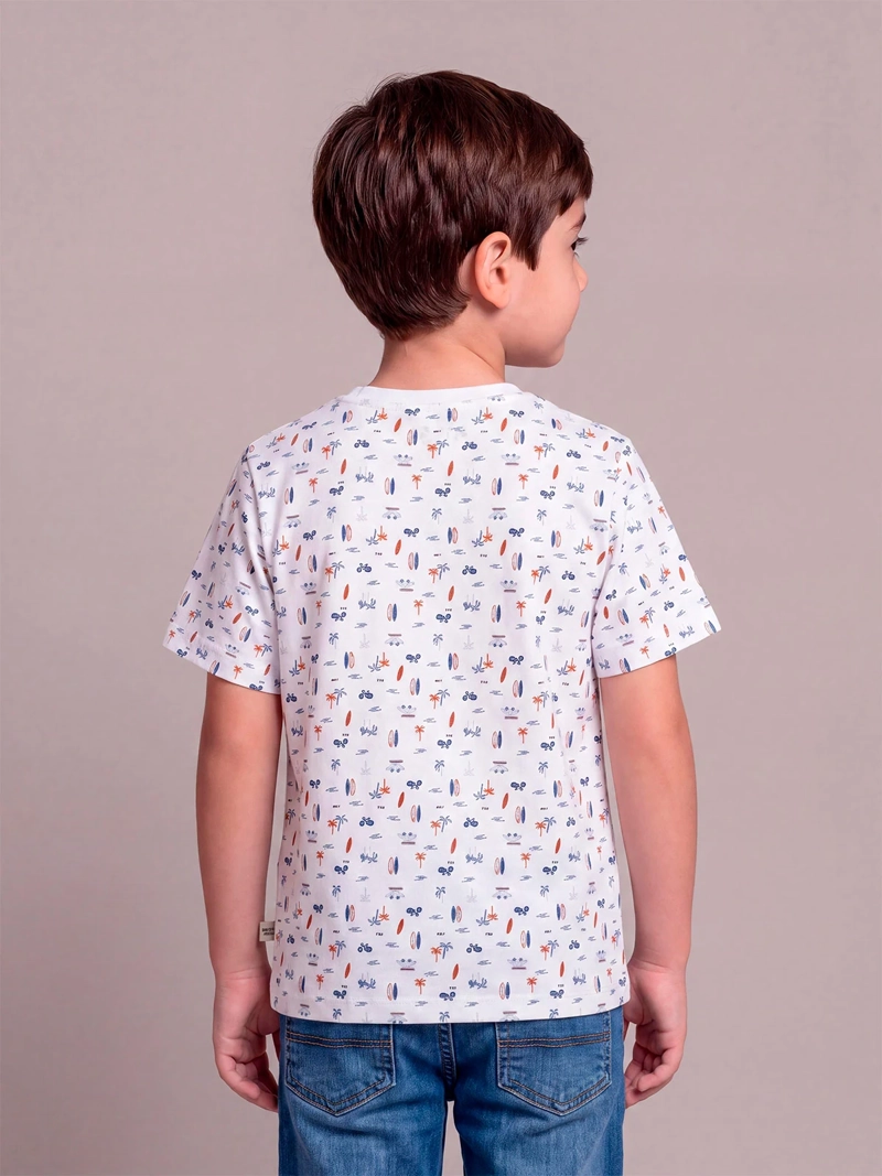 POLERA NIÑO HARVEST ALGODÓN MANGA CORTA - 2