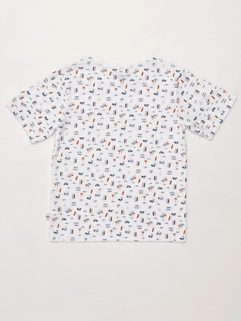 POLERA NIÑO HARVEST ALGODÓN MANGA CORTA - 4