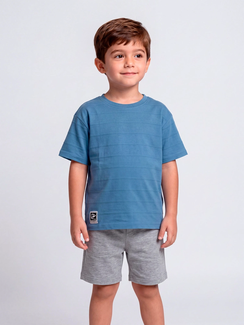 POLERA NIÑO HARVEST MANGA CORTA ALGODÓN