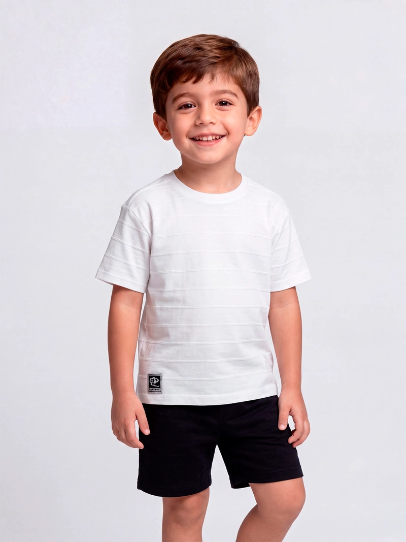 POLERA NIÑO HARVEST MANGA CORTA ALGODÓN