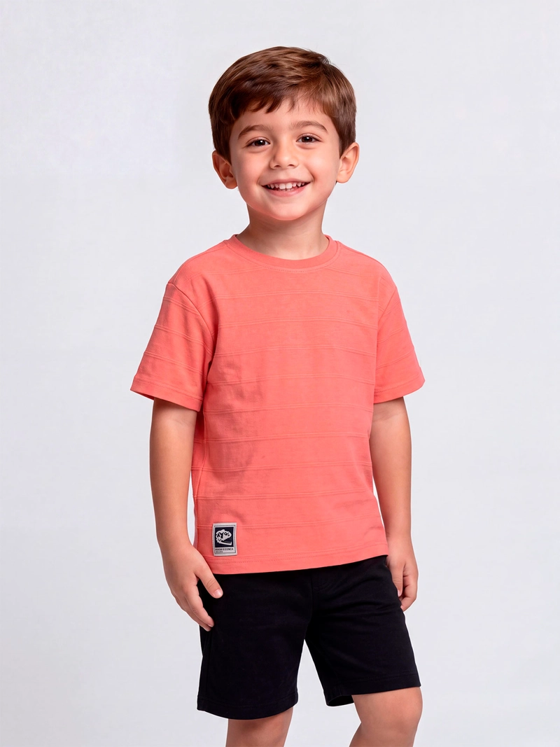 POLERA NIÑO HARVEST MANGA CORTA ALGODÓN