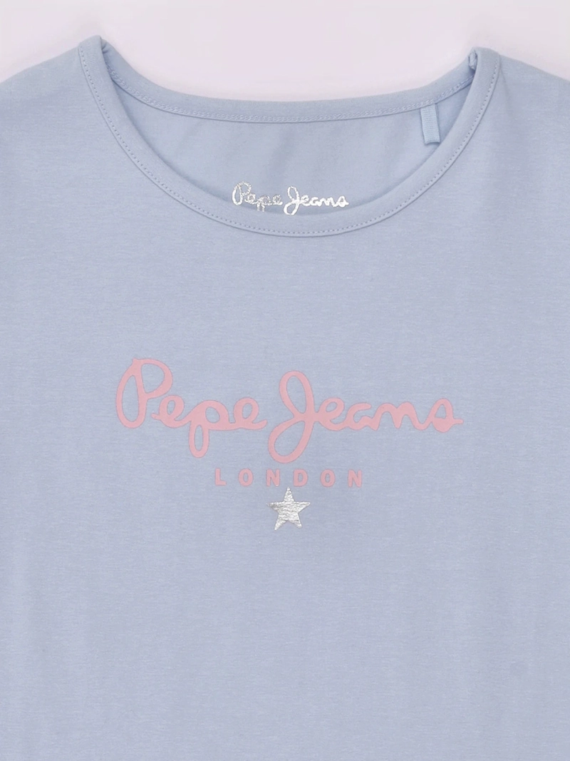 POLERA NIÑA PEPE JEANS MANGA CORTA HANNAH ALGODÓN - 3