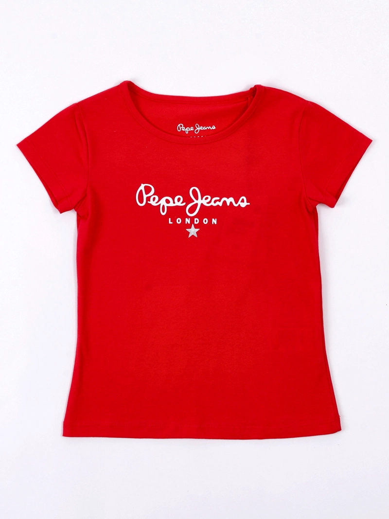 POLERA NIÑA PEPE JEANS MANGA CORTA HANNAH ALGODÓN