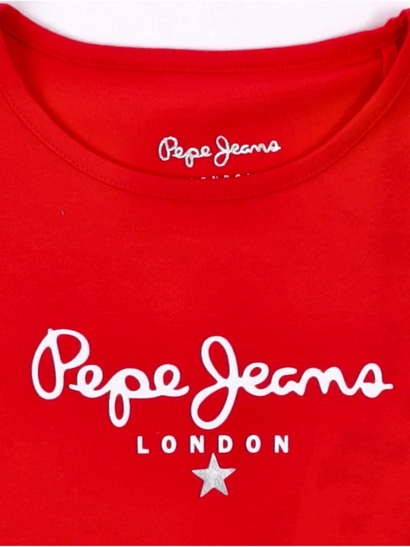 POLERA NIÑA PEPE JEANS MANGA CORTA HANNAH ALGODÓN - 3