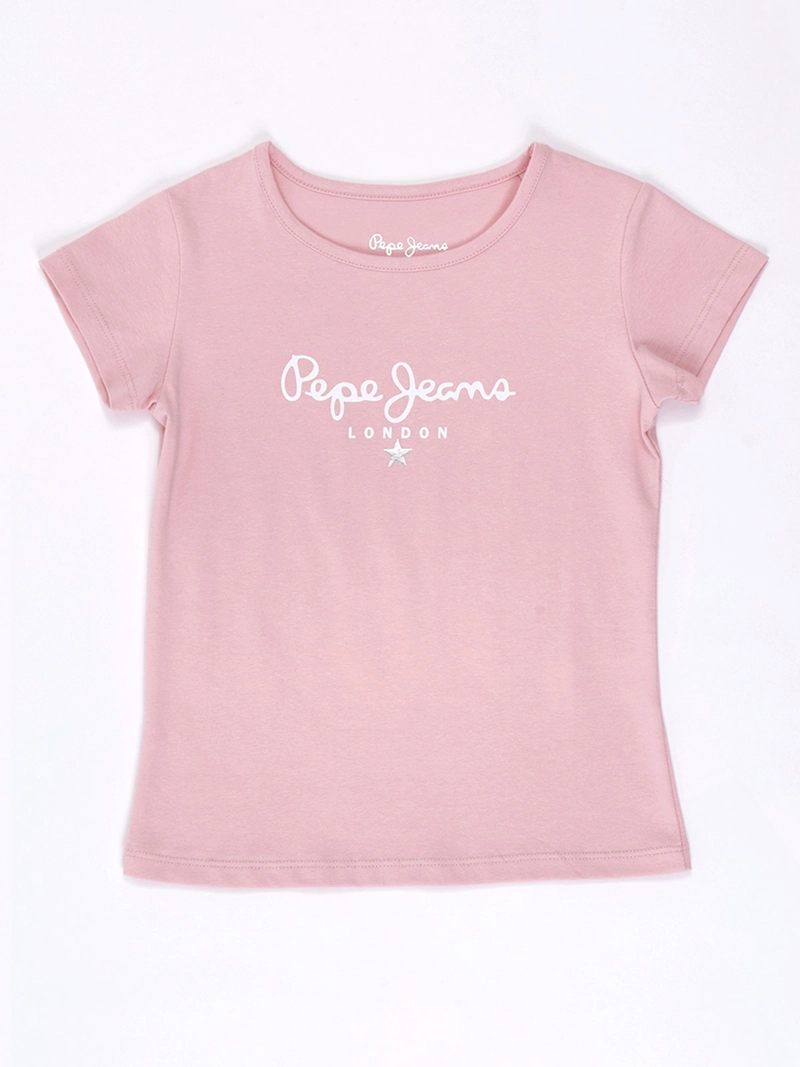 POLERA NIÑA PEPE JEANS MANGA CORTA HANNAH ALGODÓN