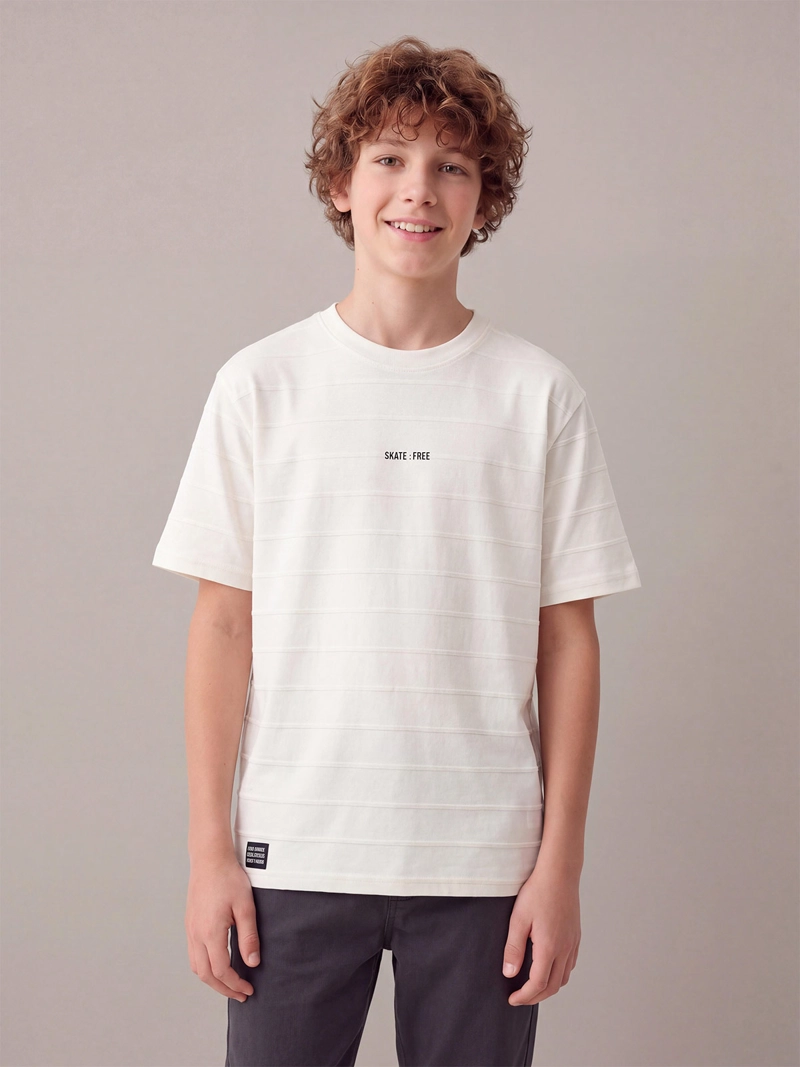POLERA NIÑO CLOUDBREAK MANGA CORTA ALGODÓN