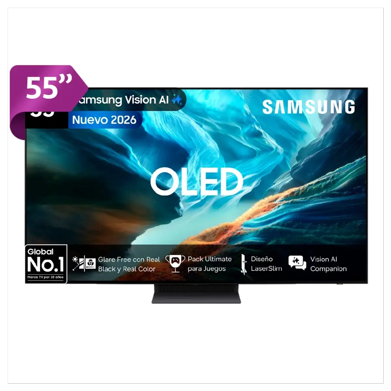 SMART TV SAMSUNG OLED 4K UHD 55” QN55S90HAGXZS - 1