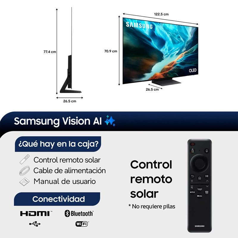 SMART TV SAMSUNG OLED 4K UHD 55” QN55S90HAGXZS - 3
