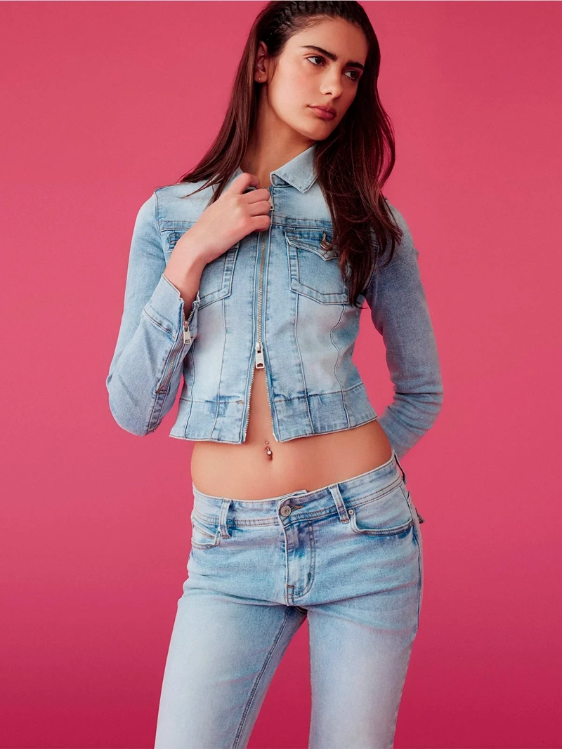 CHAQUETA MUJER INDEX CORTA DENIM - ELEGIDO TINI - 1