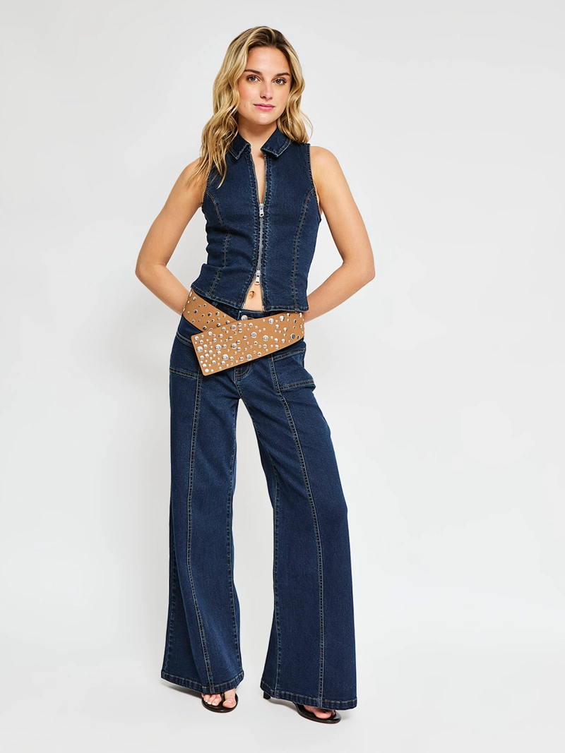 BLUSA MUJER INDEX SIN MANGAS DENIM - ELEGIDO TINI - 6