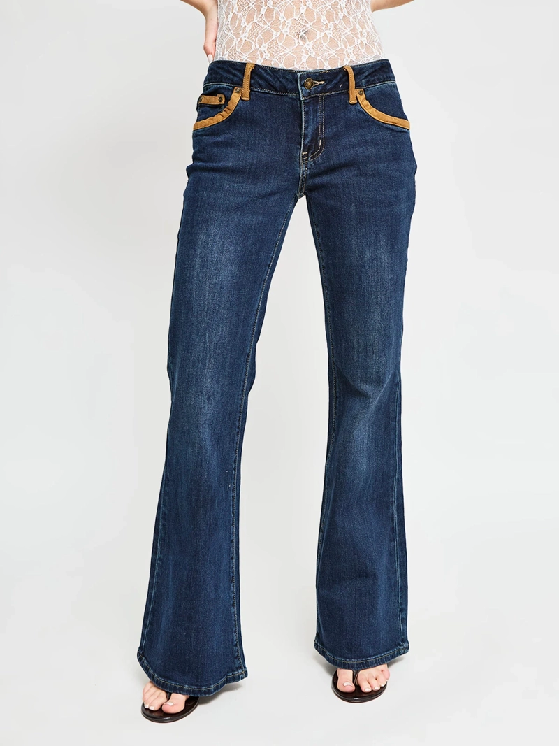 JEANS MUJER INDEX LOW RISE FLARE - ELEGIDO TINI - 2
