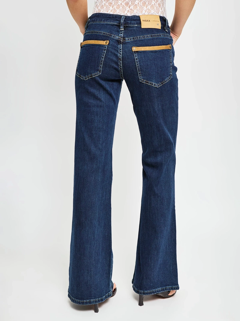 JEANS MUJER INDEX LOW RISE FLARE - ELEGIDO TINI - 3