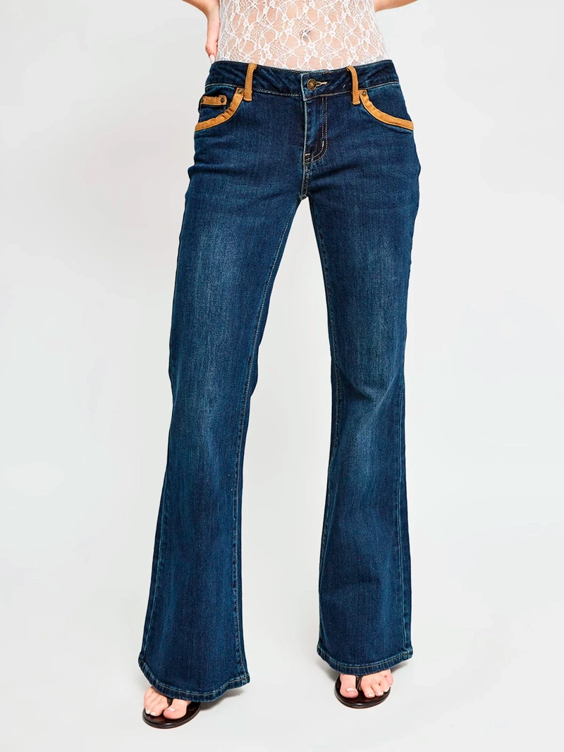 JEANS MUJER INDEX LOW RISE FLARE - ELEGIDO TINI - 3