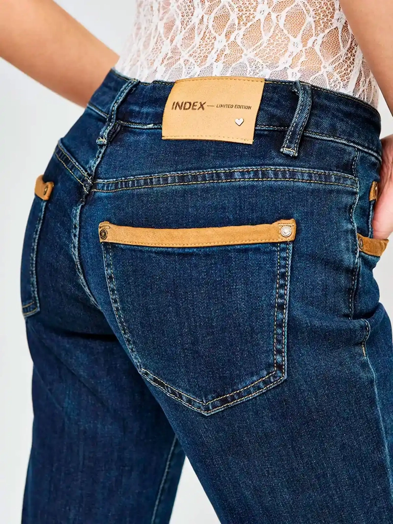 JEANS MUJER INDEX LOW RISE FLARE - ELEGIDO TINI - 5
