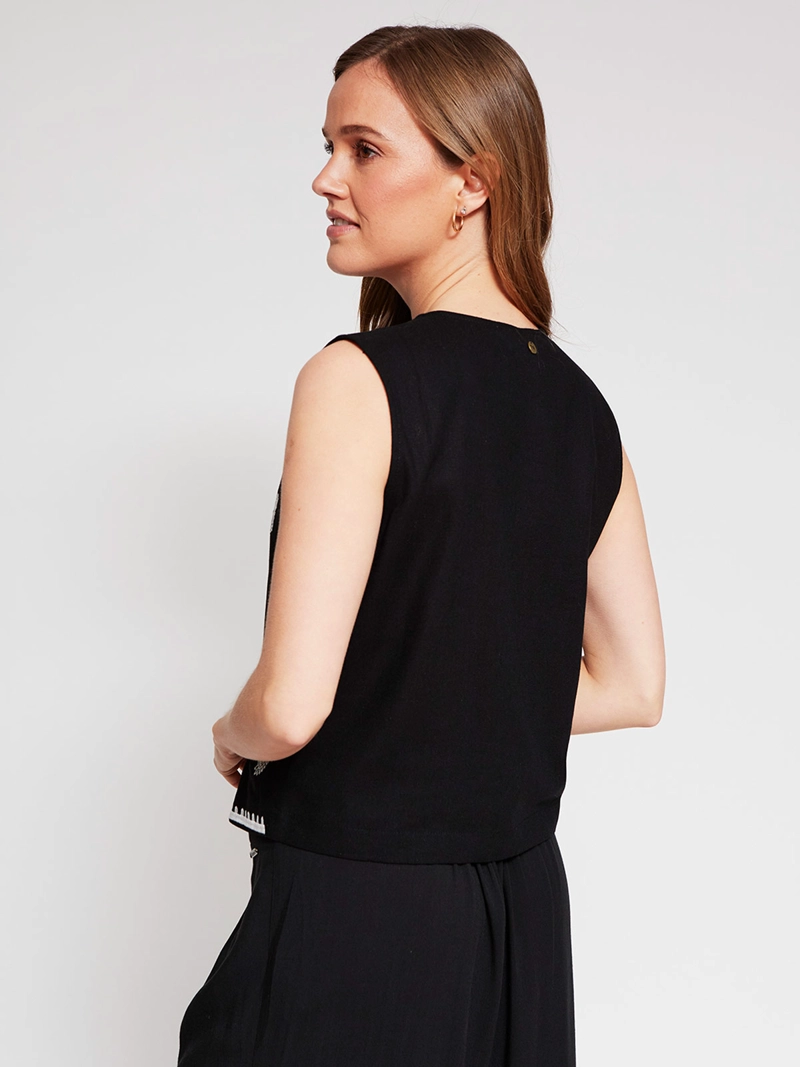 BLUSA MUJER TATIENNE SIN MANGAS - 2