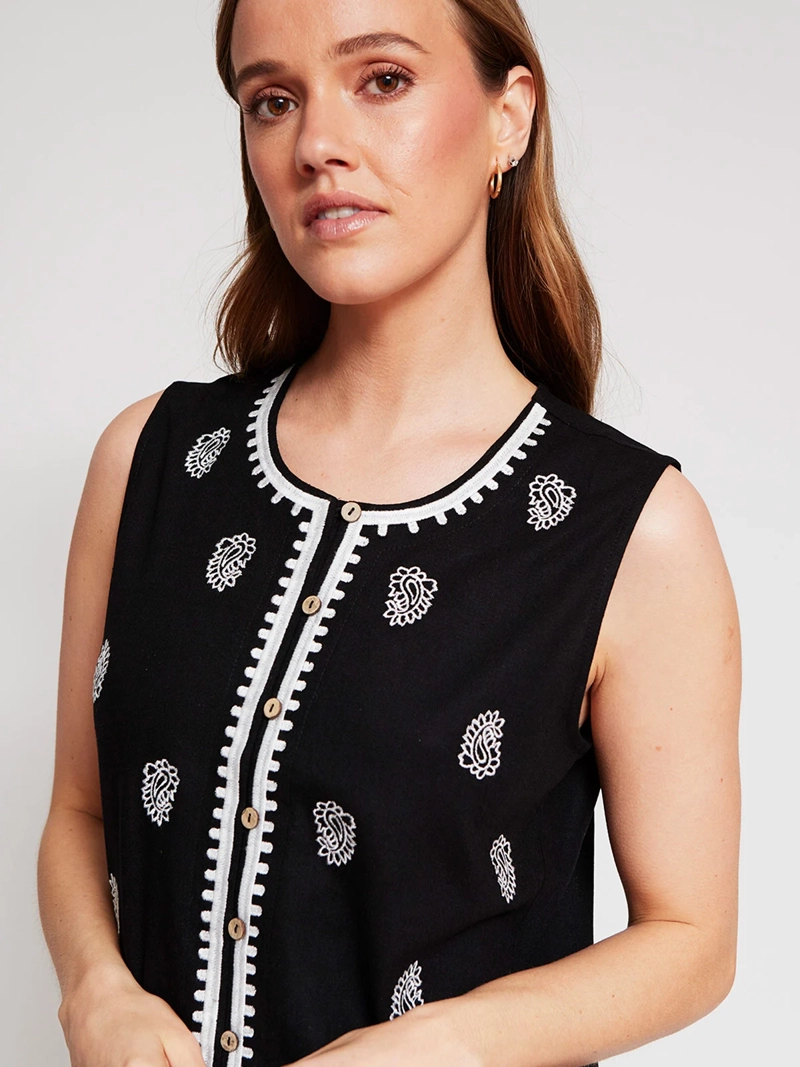 BLUSA MUJER TATIENNE SIN MANGAS - 3