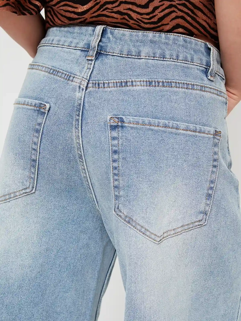 JEANS MUJER BARBADOS ALGODÓN WIDE LEG ESTAMPADO - 4