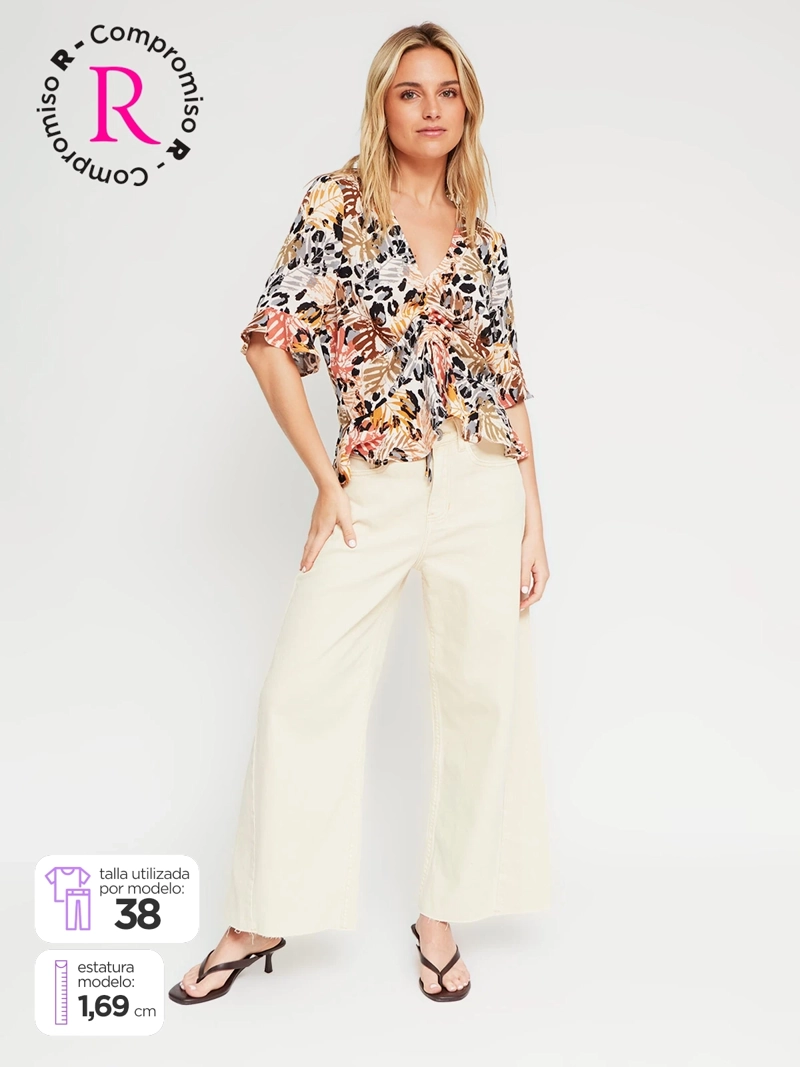 JEANS MUJER BARBADOS ALGODÓN WIDE - 1