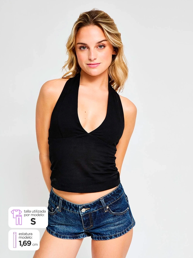 POLERA MUJER INDEX HALTER - ELEGIDO TINI - 1
