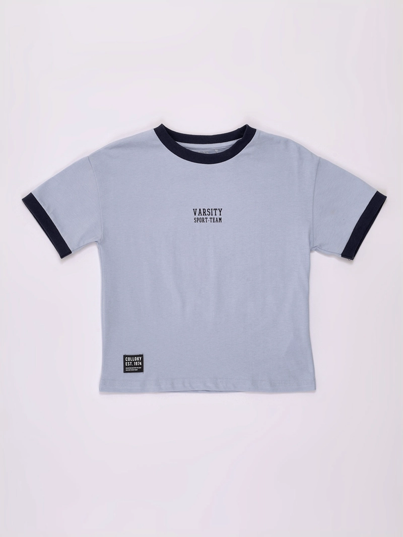 POLERA NIÑO COLLOKY MANGA CORTA ALGODÓN - 1
