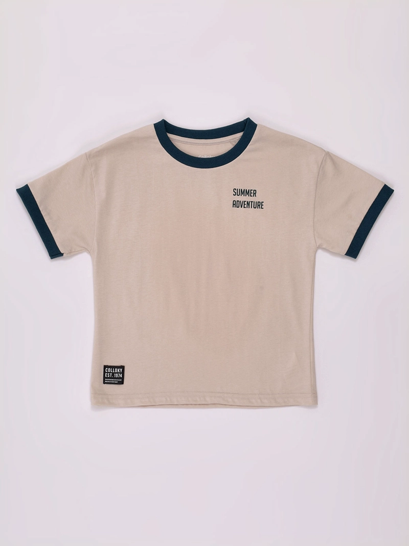 POLERA NIÑO COLLOKY MANGA CORTA ALGODÓN - 1