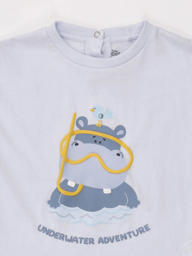 POLERA NIÑO COLLOKY MANGA CORTA ALGODÓN HIPO - 3