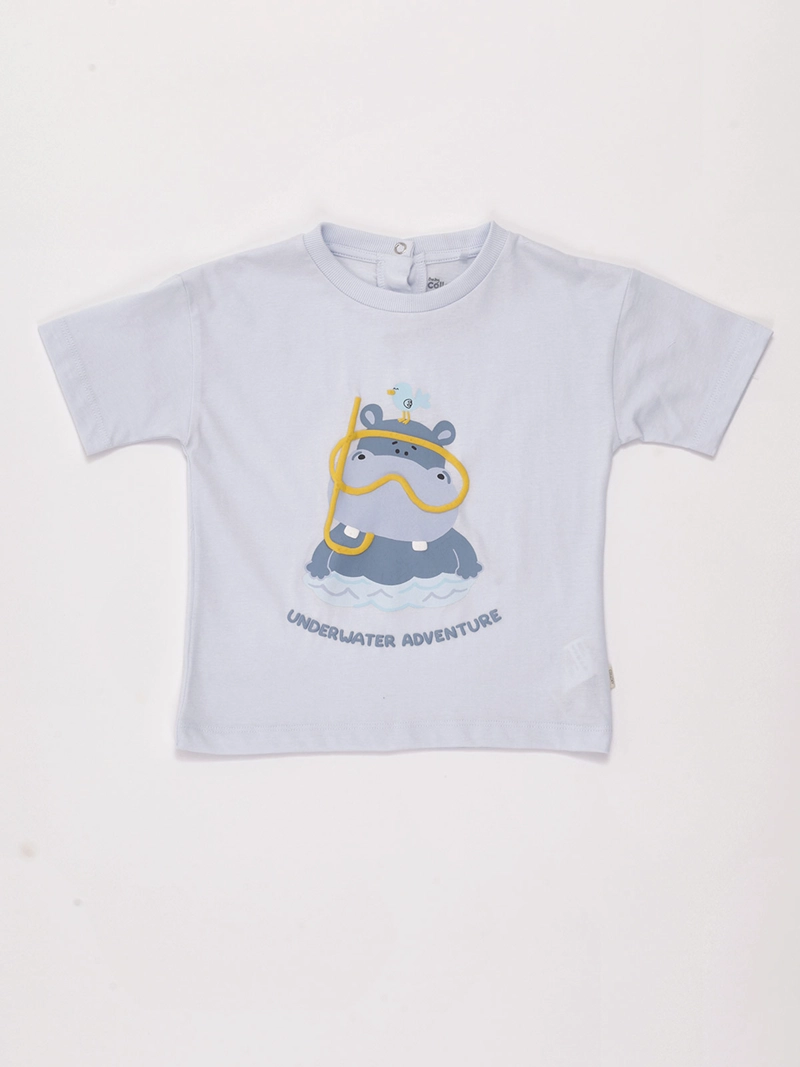 POLERA NIÑO COLLOKY MANGA CORTA ALGODÓN HIPO - 1