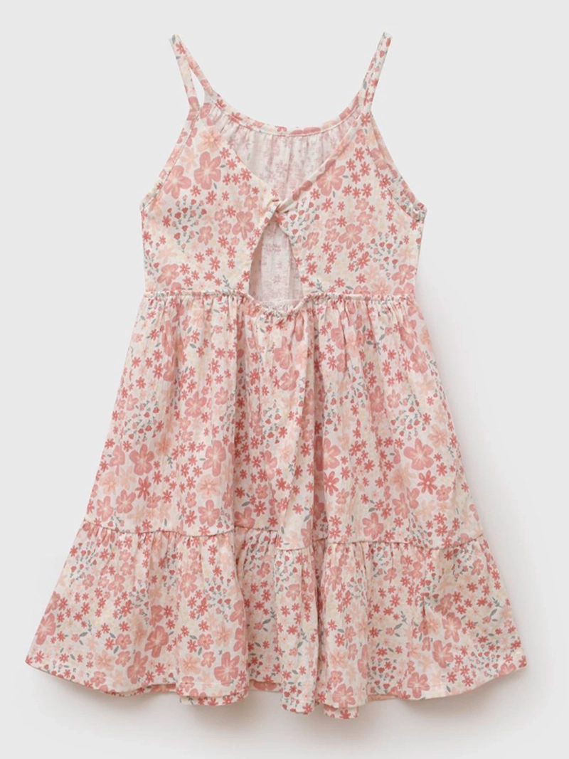 VESTIDO NIÑA COLLOKY CORTES ALGODÓN - 2