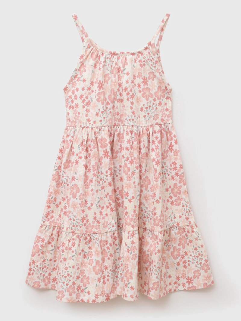VESTIDO NIÑA COLLOKY CORTES ALGODÓN