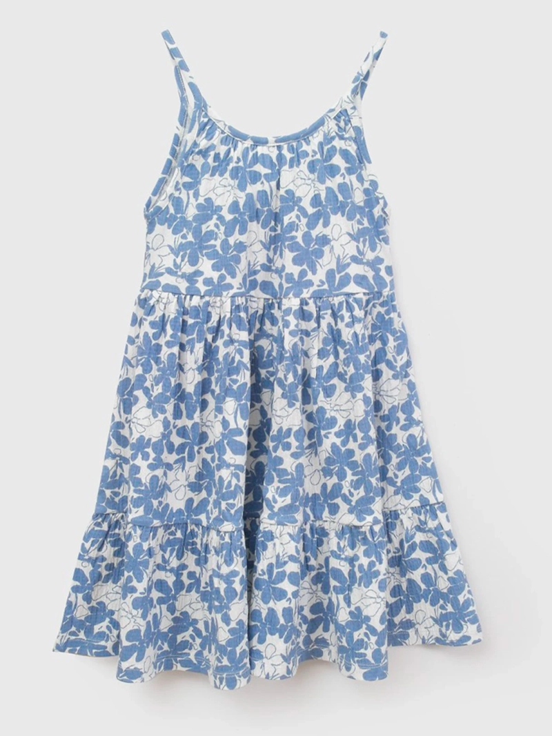 VESTIDO NIÑA COLLOKY CORTES ALGODÓN