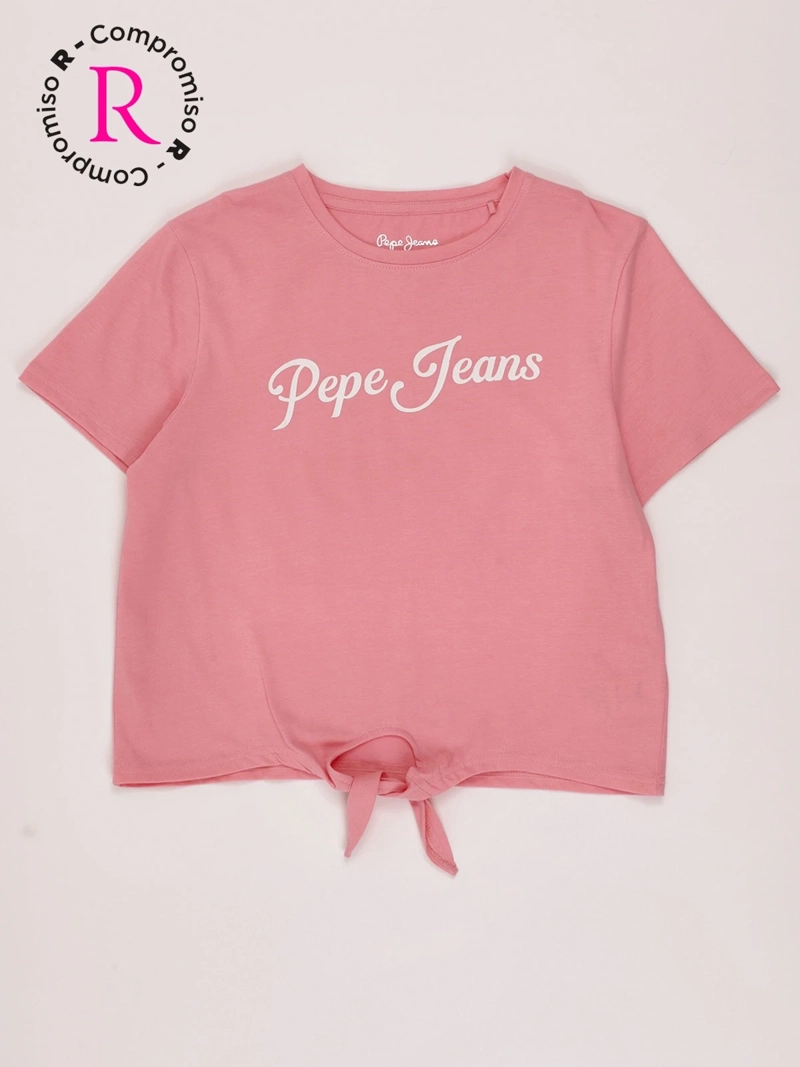 POLERA NIÑA PEPE JEANS ALGODÓN MANGA CORTA - 1