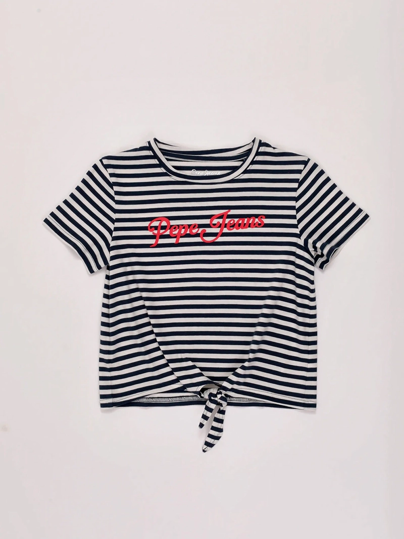 POLERA NIÑA PEPE JEANS ALGODÓN MANGA CORTA