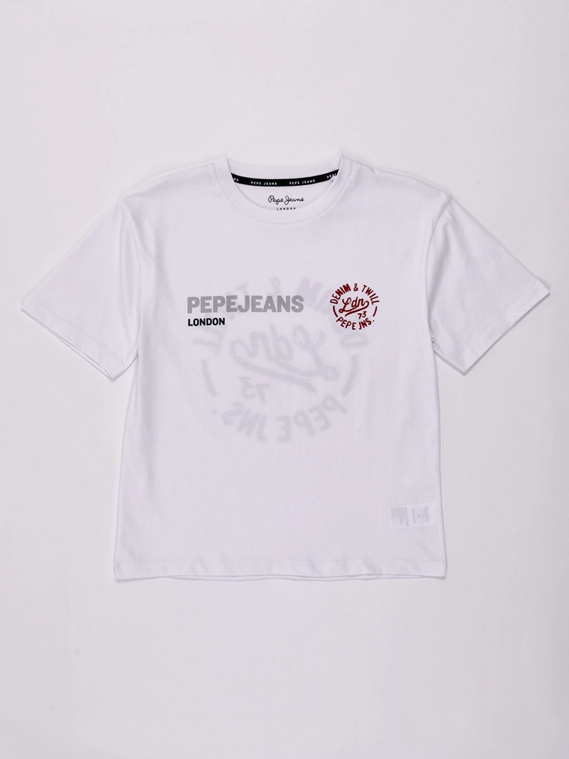 POLERA NIÑO PEPE JEANS ALGODÓN SAGE - 1