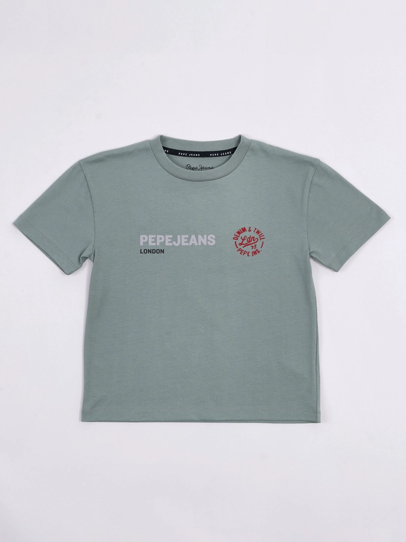 POLERA NIÑO PEPE JEANS ALGODÓN SAGE - 1