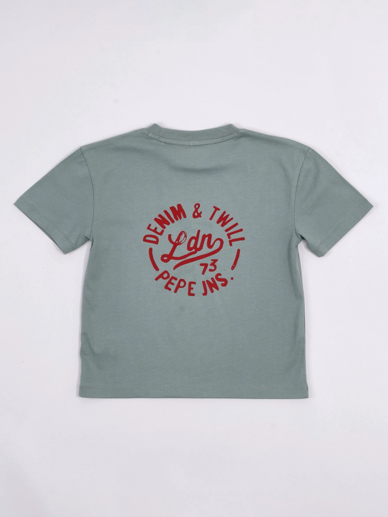 POLERA NIÑO PEPE JEANS ALGODÓN SAGE - 2