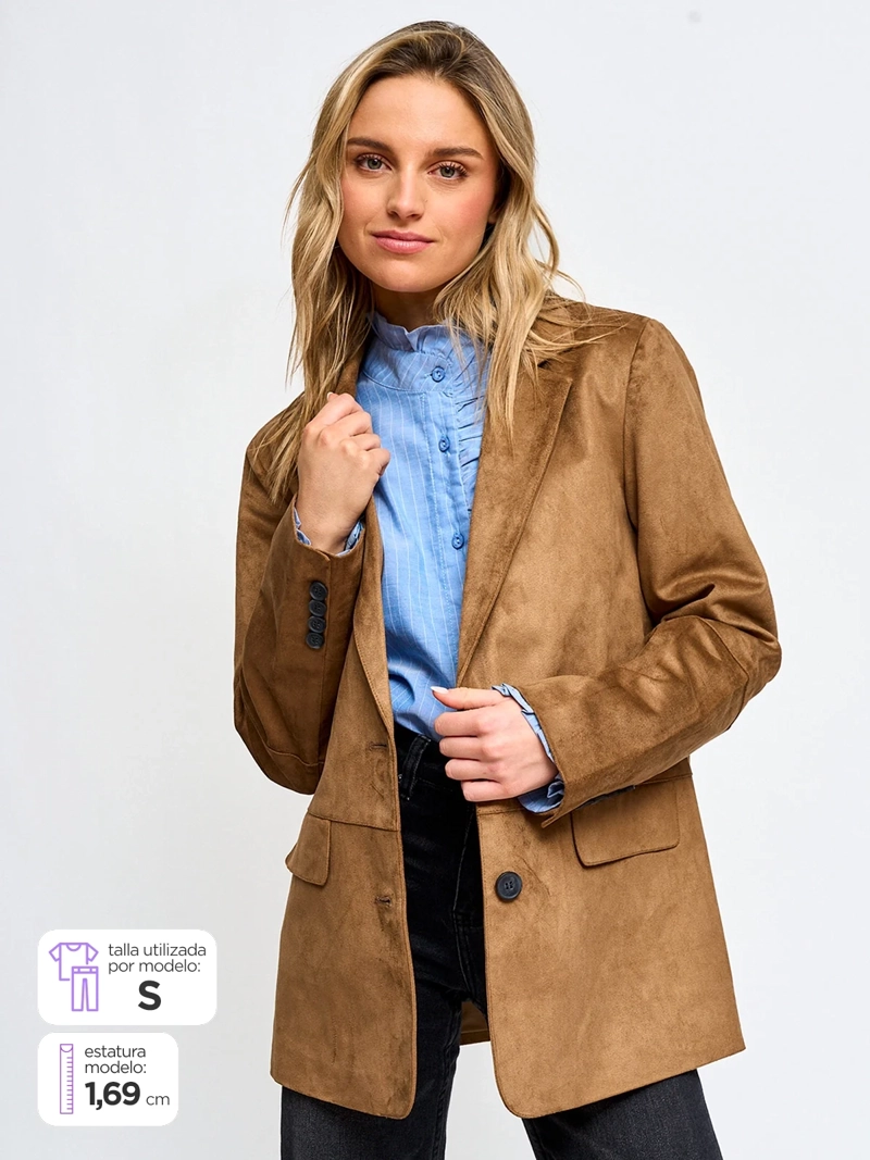 BLAZER MUJER ONLY LARGO - 1