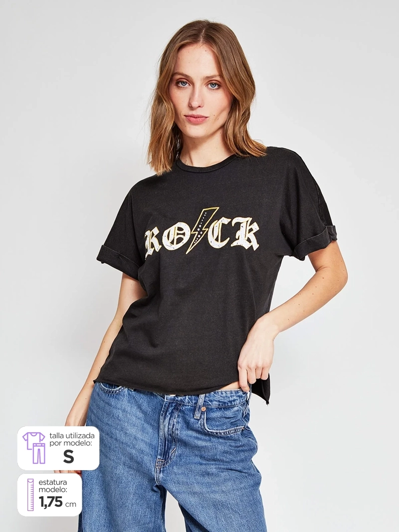 POLERA MUJER ONLY MANGA CORTA} - 1