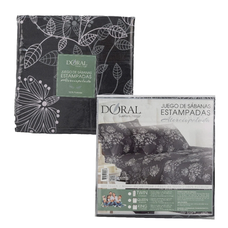 JUEGO DE SÁBANAS DORAL PIEL DURAZNO 1.5 PLAZAS  - 3