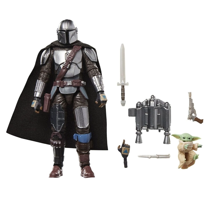 FIGURA DE ACCIÓN STAR WARS THE VINTAGE COLLECTION THE MANDALORIAN & GROGU - 1