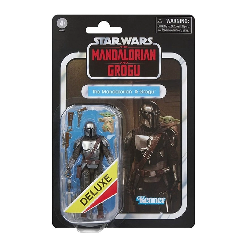 FIGURA DE ACCIÓN STAR WARS THE VINTAGE COLLECTION THE MANDALORIAN & GROGU - 12