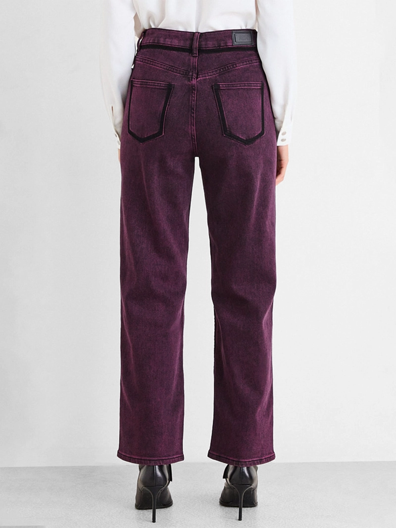 JEANS MUJER ASH ALGODÓN RECTO LISO - 1